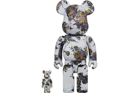 BEARBRICK JACKSON POLLOCK STUDIO (SPLASH) 100% & 400% SET – 8pm