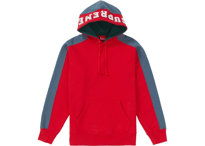 SUPREME PANELED HOODED (RED) – 8pm Canada Store